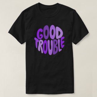 グッドトラブルパープルレタリングTシャツ Tシャツ