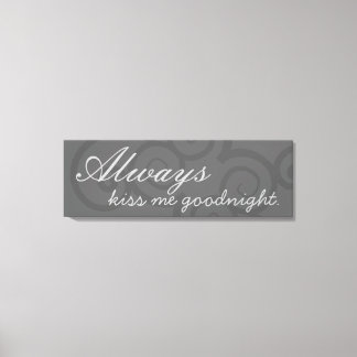 グッドナイトキスキャンバスプリント キャンバスプリント