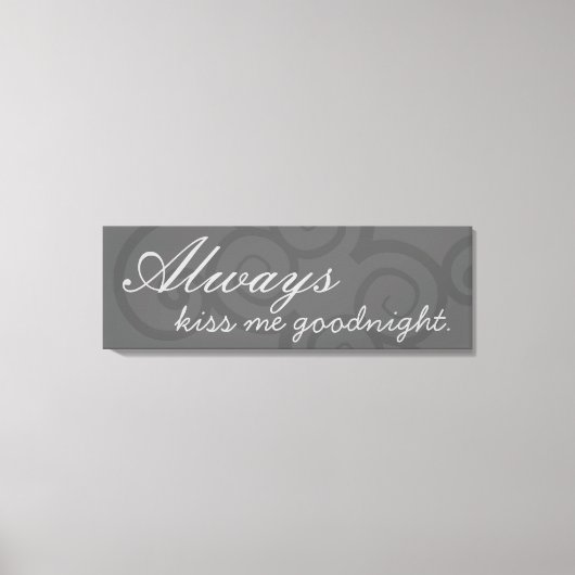 グッドナイトキスキャンバスプリント キャンバスプリント (正面)