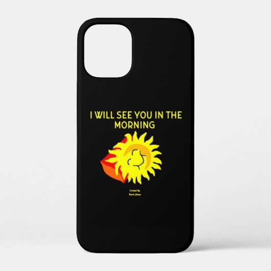 グッドナイトサンアップルiPhone 12ミニケース Case-Mate iPhoneケース (裏面)
