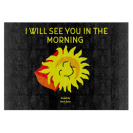 グッドナイトサンカッティングボード27.9 cm x 20.3 cm カッティングボード