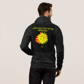 グッドナイトサンメンズフルジップフード付きスウェットシャツ パーカ (裏面フル)