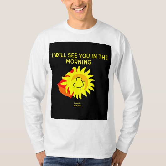 グッドナイトサンメンズ長袖シャツ Tシャツ (正面)