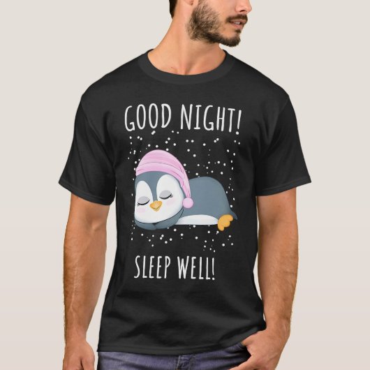 グッドナイトスリープウェルペンギン子供へ Tシャツ (正面)