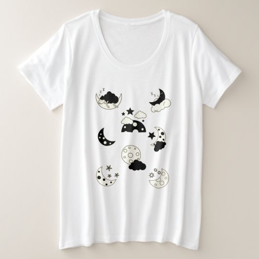 グッドナイトスリープ プラスサイズTシャツ (デザイン正面)