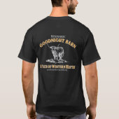 グッドナイトバーンTシャツ(黒) Tシャツ (裏面)