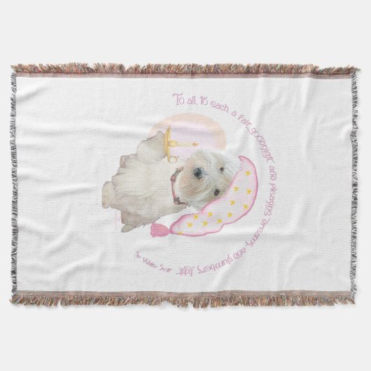 グッドナイトピンク スローブランケット (正面)