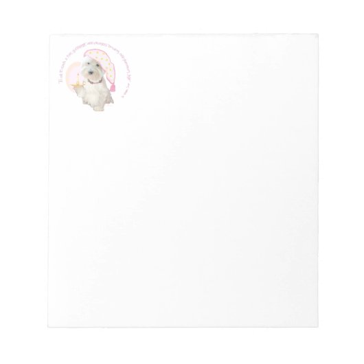 グッドナイトピンク ノートパッド (正面)