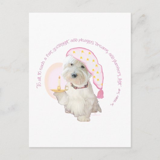 グッドナイトピンク ポストカード (正面)