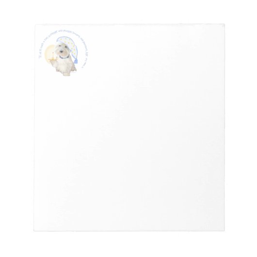 グッドナイトブルー ノートパッド (正面)