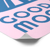 グッドナイトムーンビームキュートムーン子供部屋ルームアート ポスター (角)