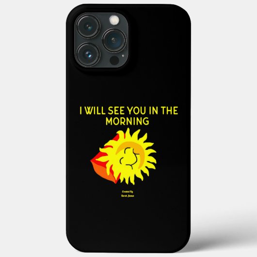 グッドナイトSun Apple iPhone 13 Pro Maxケース Case-Mate iPhoneケース (裏面)