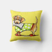 グッドニュースワイヤード・ダックスフント・ハッピー クッション (裏面)