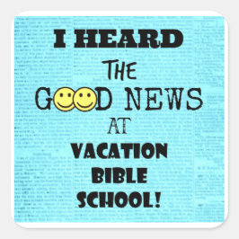 グッドニュース広場のステッカーを聞いた スクエアシール