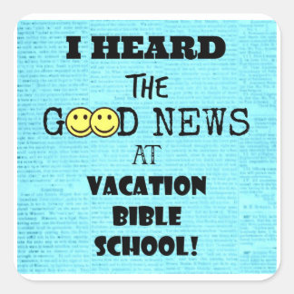 グッドニュース広場のステッカーを聞いた スクエアシール