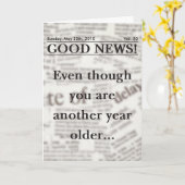 グッドニュース誕生日グリーティングカード カード (黄色い花)