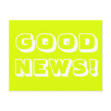 グッドニュース チャルトルーズ ホワイト モダン ボールド タイポグラフィー