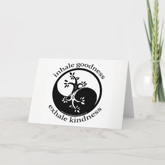 グッドネスカー空白のドの挿入 サンキューカード (正面)