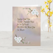 グッドバイカードフォー素晴らしボストワイライトレインボー カード (黄色い花)