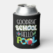 グッドバイスクールハロープール学校最終日おもしろい 缶クーラー (缶正面)
