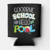 グッドバイスクールハロープール学校最終日おもしろい 缶クーラー (正面)