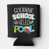 グッドバイスクールハロープール学校最終日おもしろい 缶クーラー (裏面)