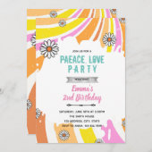 グッドバイブのみ 60年代をテーマにした招待状 招待状 (正面/裏面)