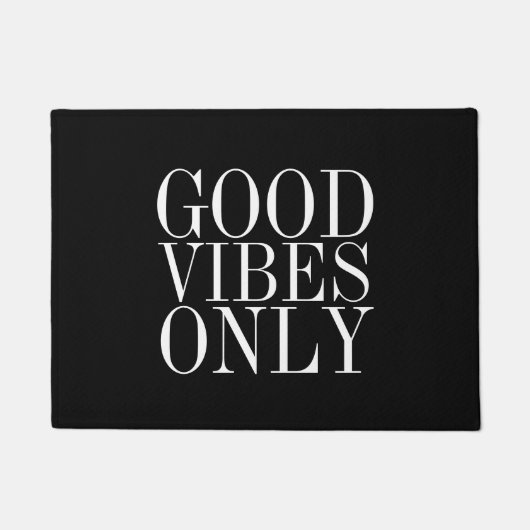 グッドバイブオンリードームデコール – ホームデコール ドアマット (正面)