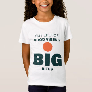 グッドバイブスとビッグバイツ キッズTシャツ Tシャツ