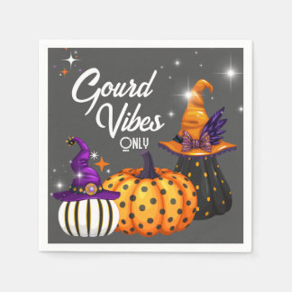 グッドバイブスオンリー ハロウィン パンプキン ナプキン スタンダードカクテルナプキン