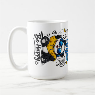 グッドバイブスパンダ – サングラスをかけたかわいいリラックススパンダ コーヒーマグカップ