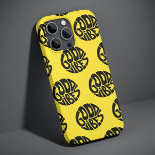 グッドバイブス イエロー トレンディ モダン シンプル タイポグラフィ Case-Mate iPhone 14ケース