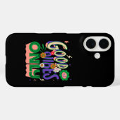 グッドバイブス イラストレーション タイポグラフィ Case-Mate iPhoneケース (裏面 (横))