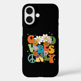 グッドバイブス イラストレーション タイポグラフィ iPhone 16ケース