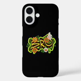グッドバイブス イラストレーション タイポグラフィ iPhone 16ケース