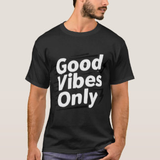 グッドバイブス・オンリー: エッセンシャル・サン・ソークド・オプティミスト Tシャツ