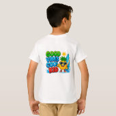 🌞 グッドバイブス クールキッド サマー ボーイズ 🌊 Tシャツ (裏面フル)
