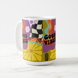 グッドバイブス - レトロな日々 コーヒーマグカップ