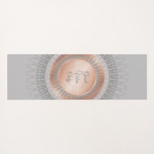 グッドビブオンリーバラ金ゴールド曼荼羅 ヨガマット (裏面(横))