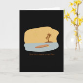 グッドビブスサおもしろいーファーサーフィンビーチ カード (黄色い花)