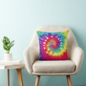 グッドビブス4ユー名前をカスタムするレインボー絞り染め クッション (椅子)