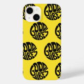 グッドビベスイエロートレンディーモダンシンプルタイポグラフィ Case-Mate iPhoneケース (裏面)