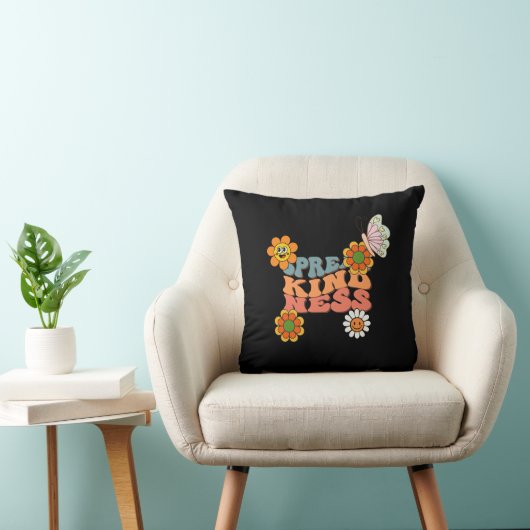 グッドビベスイラストレーションタイポグラフィ クッション (椅子)