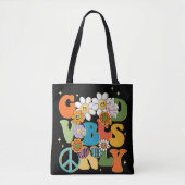 グッドビベスイラストレーションタイポグラフィ トートバッグ (正面)