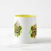 グッドビベスイラストレーションタイポグラフィ マグカップ (中央)