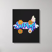 グッドビベスタイポグラフィ キャンバスプリント (正面)