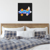 グッドビベスタイポグラフィ キャンバスプリント (インサイチュ (寝室))