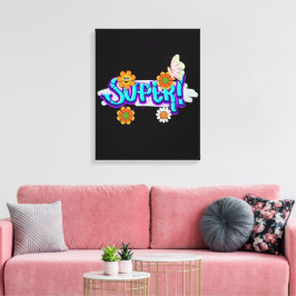 グッドビベスタイポグラフィ キャンバスプリント