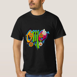 グッドビベスタイポグラフィ Tシャツ