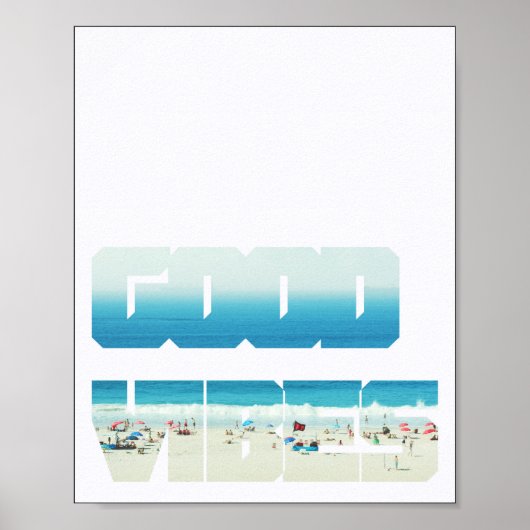 グッドビベスビーチポスター ポスター (正面)